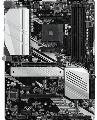 Carte mère Fit for ASROCK X570 Pro4 DDR4 128 Go Compatible avec Les processeurs 5600, 4100, 1600, 5700, 5900 et 3200 MHz, Format M.2 ATX