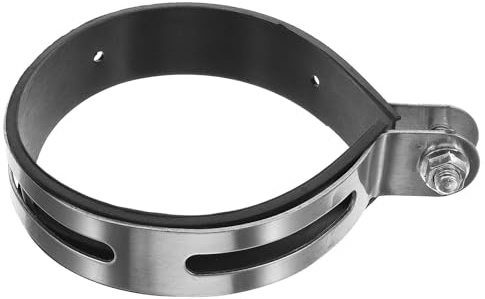 Alipis Collier D'échappement Réglable pour Moto, Serrage-joints, Acier Inoxydable, Réduit les Vibrations, Diamètre Intérieur 110-115mm, pour Silencieux
