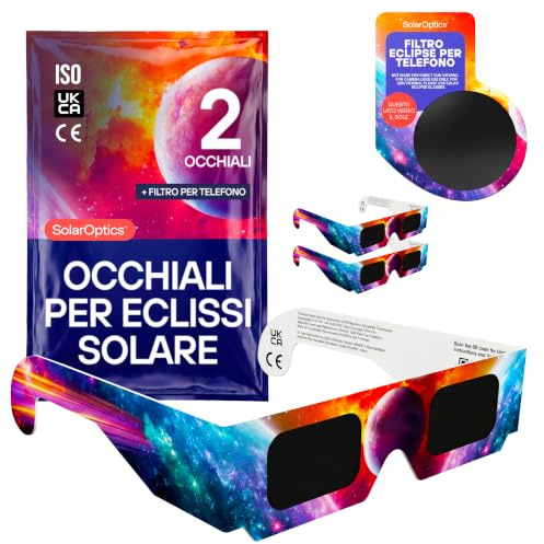Solar Eclipse Glasses with Phone Filter – ISO 12312-2 & CE Certified Sun Viewing Glasses, AAS 2026