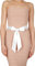 BlackButterfly Hochzeit Bogen Band BrautjungfernabschlussballSatin-Schärpe Gürtel (Weiß, 5W / 175L)