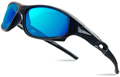 AODUOKE Boys Sunglasses Sports Polarized for Kids Boys Girls Children Youth Baseball Fishing Unbreakable Beach Sunglass with Strap Age 4-12