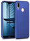 kwmobile Case kompatibel mit Huawei P20 Lite Hülle - Schutzhülle aus Silikon metallisch schimmernd - Handyhülle Metallic Blau