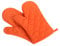 Klmnop Oven Mitts Kitchen Cotton Cute Long Microwave Oven Gloves, Heat Resistant Glove for Cooking, Food, Frying, Baking Premium Durable Mitts 1 Pair Orange
