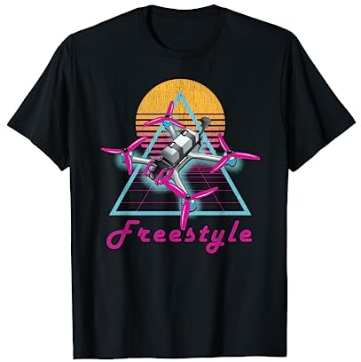 Retro Freestyle FPV Racing Drohne Pilot Acro Quadcopter T-Shirt