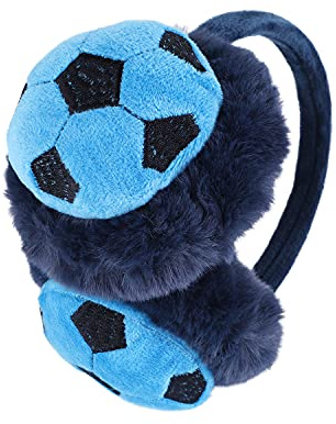 IBLUELOVER Cache Oreilles Enfants Mignon de 3D Ballon de Football Couvre-Oreille en Peluche Fille Garçon Hiver Chaud Bandeau Fourreau d'oreille Pliable Earmuff Protège Oreille de Ski Voyage Cadeau