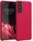 kwmobile Cover per Samsung Galaxy S21 Custodia - Back Case per Smartphone in Silicone TPU - Protezione Gommata - red cherry