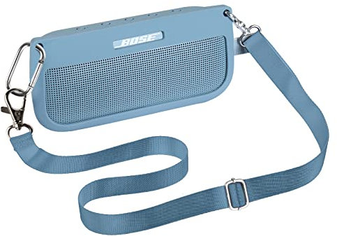 Khanka Silicone Case Replacement for Bose SoundLink Flex Bluetooth Portable Speaker (Blue)
