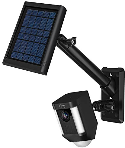 Wall Mount Dual Bracket Kit BECEMURU Waterproof Mounting Bracket Compatible with Ring Series Camera and Ring Solar Panel (Black)