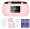 Paraffinbad für Hände und Füße, 3400ml Paraffin Wachsbad Paraffinbad Set für Trockene, Raue Hau,Tolles Spa-Geschenk mit 900g Paraffinwachs und Zubehör, Rosa