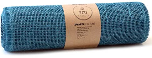 SIZO® Deco Jute Eco Friendly Tischläufer Tischband 30 cm x 5 Meter Blau
