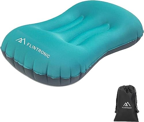 flintronic Aufblasbare Camping Kissen, TPU Ultraleicht Aufblasbares Kissen für Strand, Wasserfest Komprimierbar Bequem Aufblasbar Kopfkissen Strandkissen für Outdoor