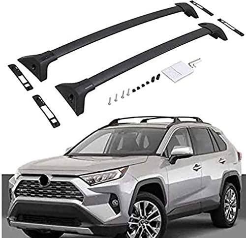 Auto Barre Portapacchi Portatutto per To-yota RAV4 2019-2021 2022 2023, Bagagli Trasporto Portabagagli Da Tetto Barre Trasversali Laterali In Lega Di Alluminio Rotaie Tetto Rack Accessories