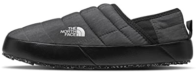 The North Face Women's Thermoball Traction Mule V Winter Shoe - Insulated & Water Repellent, Rubber Outsole, Phantom Grey Heather Print/TNF Black, 8