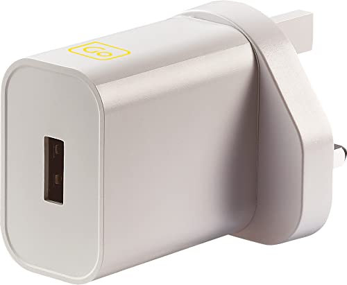 Go Travel Compact UK USB-A Charger 2.4A for Mobile Phones and Tablets (Ref 580)