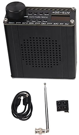 ATS 20+ Funkempfänger, Global Broadcasting World Band Digital Receiver, Tragbarer Hochempfindlicher Tuning Empfänger für Outdoor Camping zu Hause