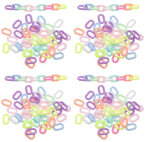 800 Stück Acryl-Kettenglieder Für Diy-Bastelarbeiten, Schmuckherstellung, Taschenketten, Bekleidungsaccessoires, Kettengürtel Und Dekoration