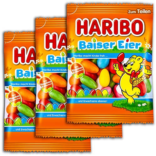 3 er Set Haribo Baiser-Eier Ostereier 3 x 175 g