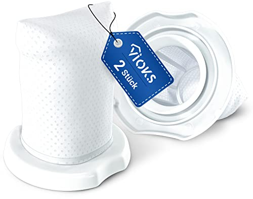 VIOKS Handstaubsauger Filter 2x Set Ersatz für Vorwerk Akku Staubsauger - Vorwerk Kobold VC100 Filter/Kobold VC100 Zubehör für Kobold Staubsauger