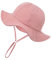 Nishine Chapeau de soleil pour bébé - Protection solaire - Chapeau de pêcheur pour enfant, rose, 3-12 Months