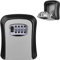 Key Safe Wall Mounted, Key Lock Box Outdoor, Key Box with 4 Digit Combination, Waterproof and Security Lockbox, Key Safe Outside for Home Garage School Elderly Parents Key Cabinet