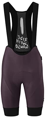 Gonso SQlab GO Bib W, Kurze Damen Träger-Radhose, Tights mit ergonomischem SQlab Sitzpolster, Innovative Schnittführung ohne Seitennaht, Enganliegende Passform, Violett, Gr. 40