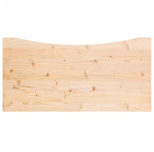 Tidyard Schreibtischplatte Tischplatte Massivholzplatte Holzplatte Ersatztischplatte für Schreibtisch Computertisch Kiefer 100x60x2,5 cm
