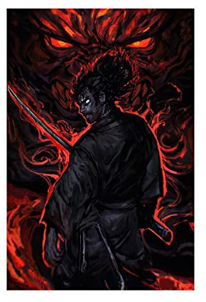 Vagabond Kreatives Raumposter auf Leinwand, Poster, Wandkunst, Dekordruck, Bild, Gemälde für Wohnzimmer, Schlafzimmer, Dekoration, ungerahmt: 30 x 45 cm