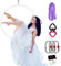 Premium Aerial Hoop Set-Hochwertig lackierter Aerial Lyra Hoop - Vollständig auf Stärke getesteter 200KG/500LBS Einzelpunkt-Aerial Dance Circus Ring für Yoga, Akrobatik und Gymnastik (weiß, 90#25)