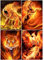 SHEGZHUC Diamond Painting Tiere Flammen 4er Set 30x40cm Diamond Painting Flammen Löwe Pferd Tiger Phönix 5D Diamant Painting Malen nach Zahlen Löwen Pferde Tiger Phönix Feuer Craft Buddy Crystal Art