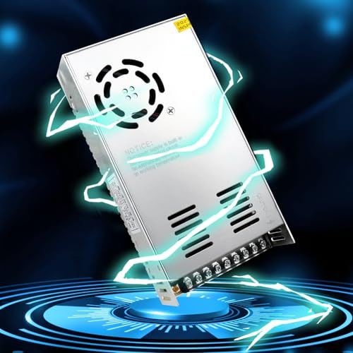 LightingWill Schaltnetzteil 24V 18,75A 450W Netzteil, LED Trafo Schaltwandler AC 230V auf DC 24 Volt, Adapter Transformator für LED Streifen Lichter, 3D Drucker, CCTV, LED Beleuchtung