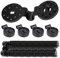GOIEHIR 50 Piezas Clip de Red de Sombra, Clips de Plástico de Red de Jardín, Clips de Sujeción para Red de Sombra, para Conectar Cuerdas, Redes de Sombra, Barandillas, Color Negr