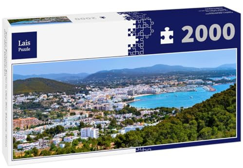 Lais Puzzle Santa Eulalia Eularia des Riu Skyline Ibiza auf den Balearen 2000 Teile Panorama