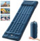 Isomatte Selbstaufblasend Ultraleicht 12cm Hoch, Luftmatratze Camping Matratze Outdoor Wasserdicht mit Fußpumpe & Kopfkissen, Campingmatte Schlafmatte Schlafmatratze Aufblasbar für Strand Wandern Zelt