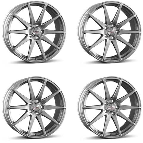 4x Borbet Felgen GTX 8.0x19 ET50 5x108 titan glossy kompatibel mit Volvo C30 EX30 S40 S60 S80 S90 V40 V50 V60 V70 V90 XC40 XC60 XC70 XC90