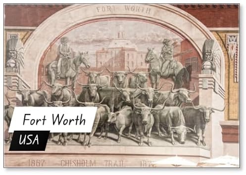 Fort Worth Skyline, Kühlschrankmagnet