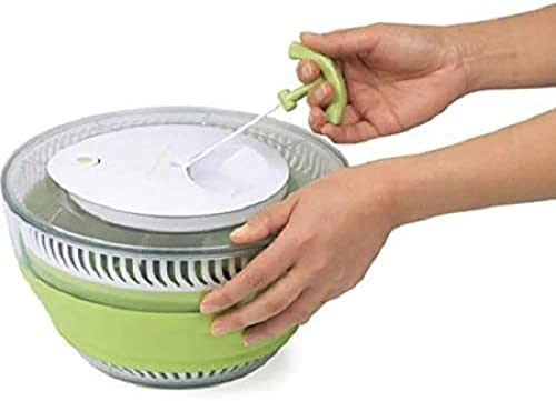 Centrifuga per Verdure E Insalata, Centrifuga per Insalata Pieghevole Multiuso, Centrifuga per Insalata Secca, Centrifuga per Verdure, Insalatiera Manuale Veggie