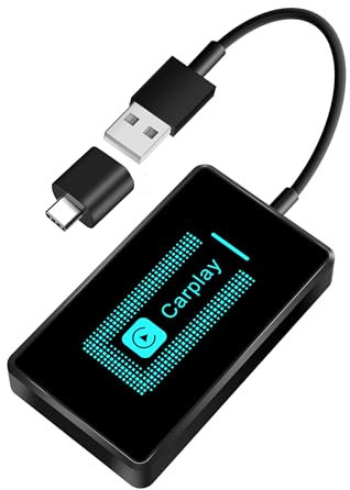 Anastasiayoo Wireless Carplay Adapter for iPhone, 2024 Upgraded, A-pple Car Play Wireless Adapter, Compatible with Cars from 2016 and iPhone iOS 10+