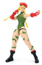 Jada Toys Street Fighter II Cammy Actionfigur – Sammlerstück im Maßstab 1:12 – inklusive austauschbaren Köpfen, Händen und Zubehör – ab 13 Jahren – Klassische Videospiel-Nostalgie