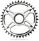 HOUSON Cadena de bicicleta, 12 velocidades, 32T, 34T, 36T, 38T, montaje directo, plato ancho, plato de cadena de bicicleta para S-himano M7100 M8100 M9100 38T