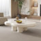 Guyii Table Basse Cloud, Salon Central Minimaliste Table Basse irrégulière à Quatre Pieds (Blanc 0,9 m)