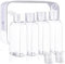 4 Pcs Travel Bottles for Toiletries, 100ml Portable Travel Containers with Storage Bag & White Label, Leakproof and Refillable Clear Bottles for Toiletries,Soap,Shampoo and Conditioner