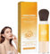 Poudre solaire pour cuir chevelu SPF 50, poudre fixatrice solaire pour cuir chevelu, poudre fixatrice solaire naturelle, légère, protection solaire pour le contrôle du sébum du maquillage (1 pièce)