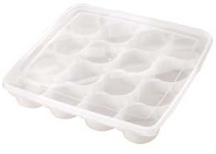 Tofficu Ei-organizer Für Kühlschrank Aufbewahrungsbox Für Lebensmittel Aus Pp-material Mikrowellengeeignet Gefrierfest Spülmaschinengeeignet Transparent