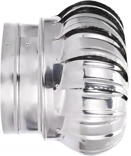 Kamin Drehhaube 304 Edelstahl Entlüftungsdach Ventilator Stromloser belüfteter Ventilator Entlüftungen(110mm)
