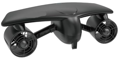 POAHNCU Unterwasserstrahlruder, Unterwasserpropeller, Booster Für Erwachsene, Schwimmbrett, Tauchflugzeug, Schwimmbad-Wasserscooter für DIY Jet Boat Robot(Black)