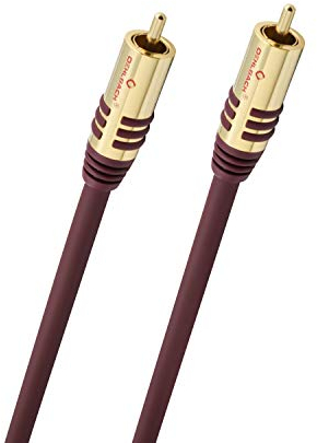 Oehlbach 20532 - Cable para subwoofer (1 metro), rojo