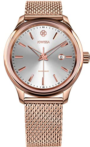 JOWISSA Silber/Rosa Tiro Schweizer Damenuhr J4.218.L