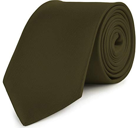 Ladeheid Herren Breite Krawatte KP-8(Oliv, 150cm x 8cm)