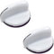 HQRP 2-Pack Washer/Dryer Control Knobs Replacement for General Electric GE WE01X20378 AP5806667 175D3296P001 WH01X10107 WH01X10060 WH01X10460 3280609 PS9493075 WE01X20432 WH01X10307