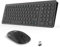 LeadsaiL Wireless Keyboard and Mouse Set, Wireless USB Mouse and Compact Computer Keyboards Combo, QWERTY UK Layout for HP/Lenovo Laptop and Mac